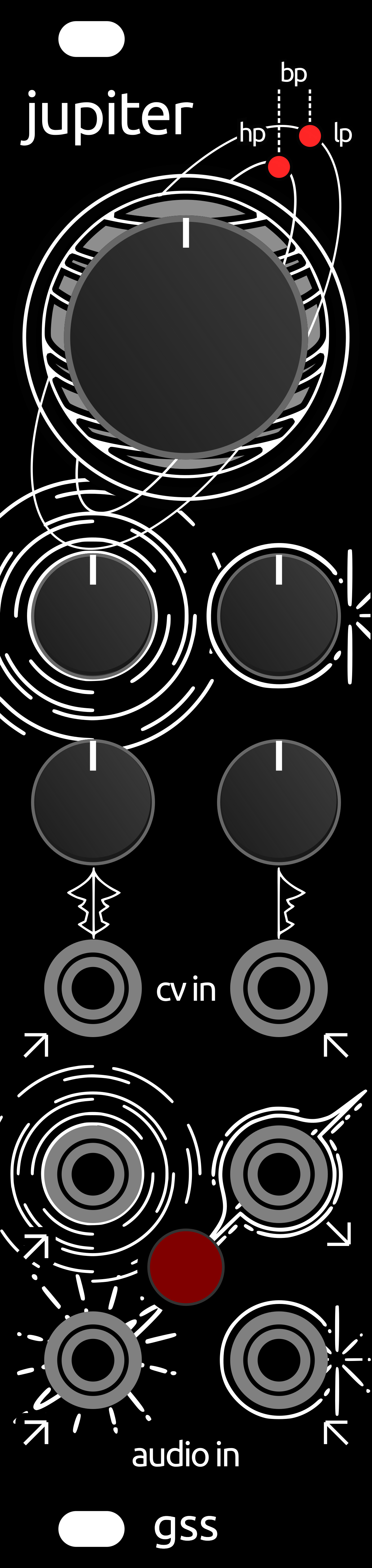 6HP PSU Front Panel